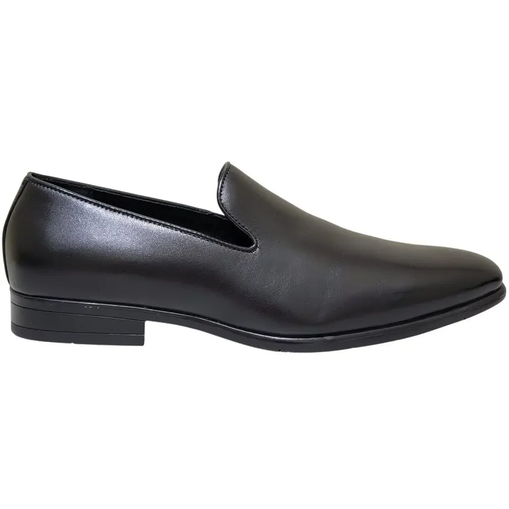 Stacy Adams Men Stevens Slip On Plain Dress Loafers Size US 10M Black Leather